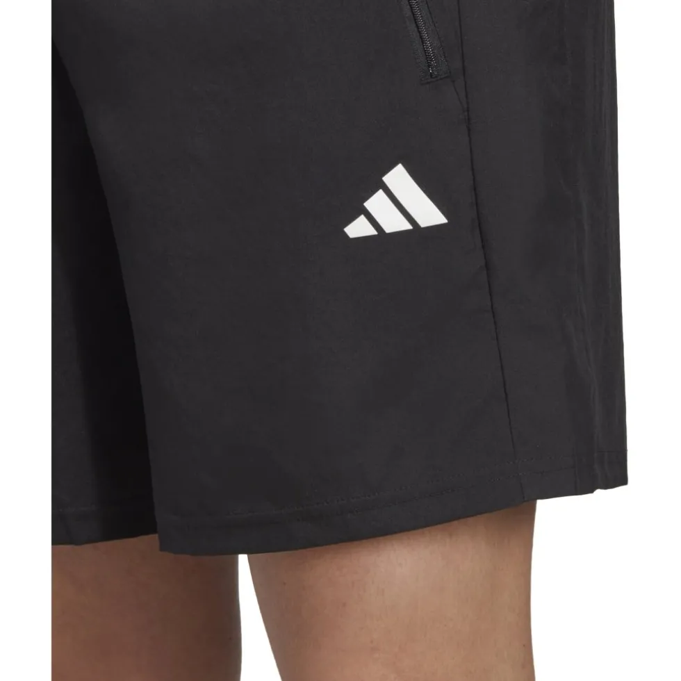adidas Train Essentials 3-Stripes 9" Woven Shorts Heren - zwart/wit IC6976