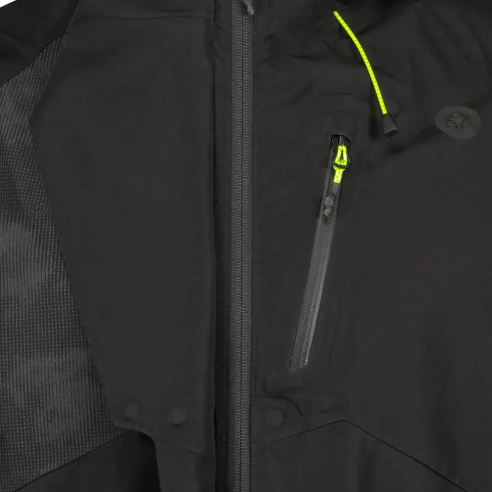 AGU Commuter Hi-Vis + Reflection Tech Regenjas Heren - zwart