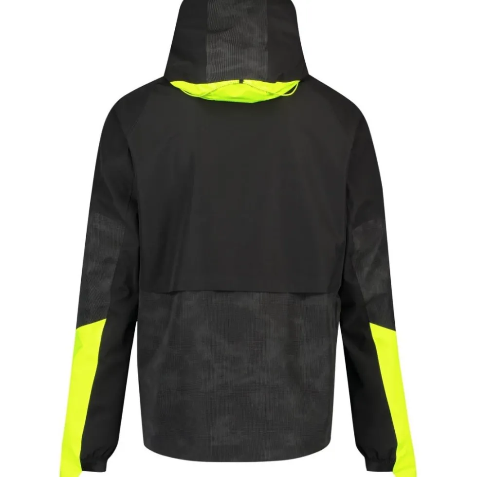 AGU Commuter Hi-Vis + Reflection Tech Regenjas Heren - zwart