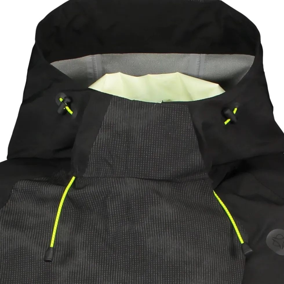 AGU Commuter Hi-Vis + Reflection Tech Regenjas Heren - zwart