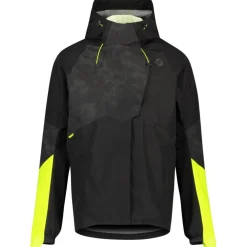 AGU Commuter Hi-Vis + Reflection Tech Regenjas Heren - zwart