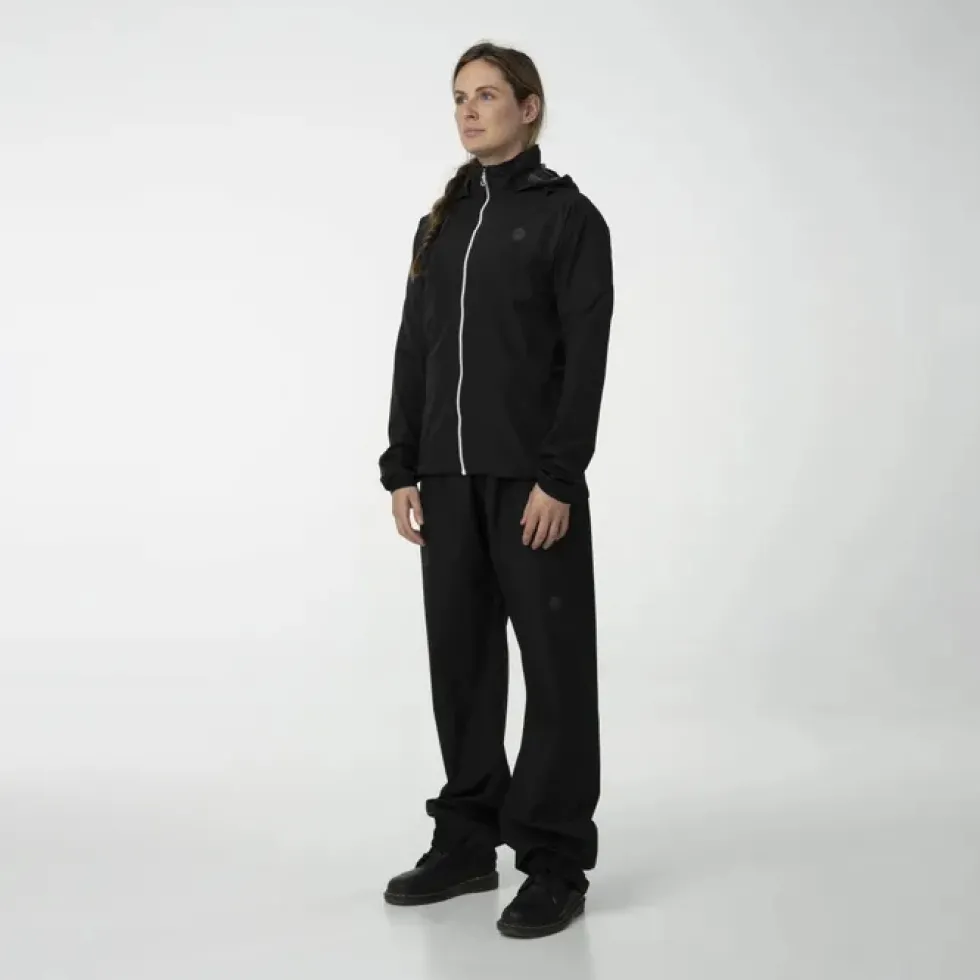 AGU Essential GO Regenpak - Set van Regenbroek en Regenjas - zwart