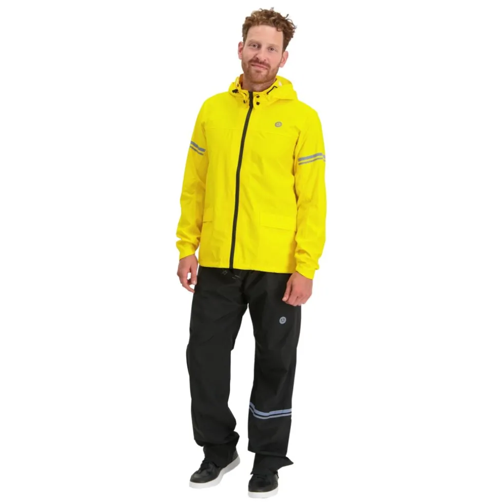AGU Essential Original Regenpak - Regenbroek + Regenjas Set - geel