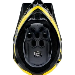 100% Aircraft Composite Helm - Ltd Neon Yellow