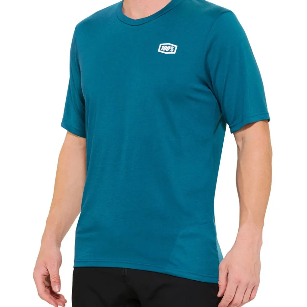 100% Airmatic Fietsshirt met Korte Mouwen Heren - gulf