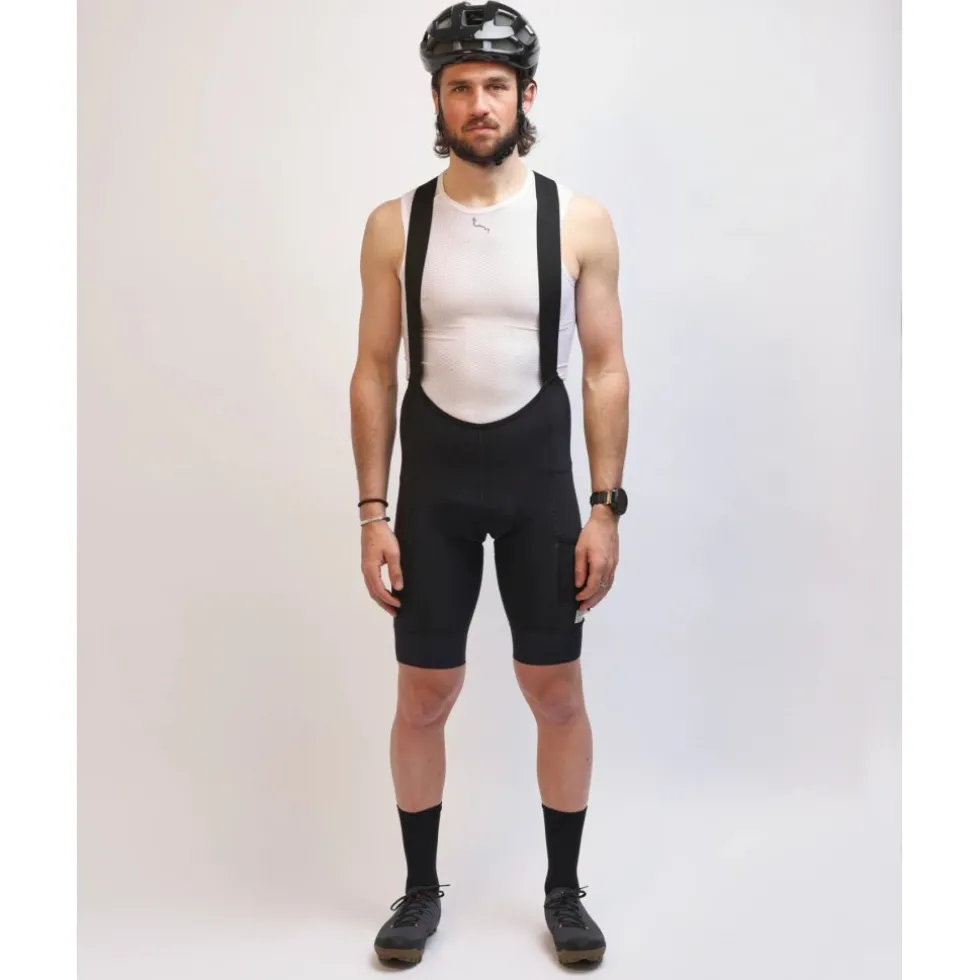 ALBION Abr1 Pocket Fietsshort met bretels Heren - Zwart