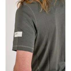 ALBION Merino Riding Unisex-t-shirt voor mannen en vrouwen - Shale Green