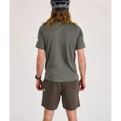 ALBION Merino Riding Unisex-t-shirt voor mannen en vrouwen - Shale Green