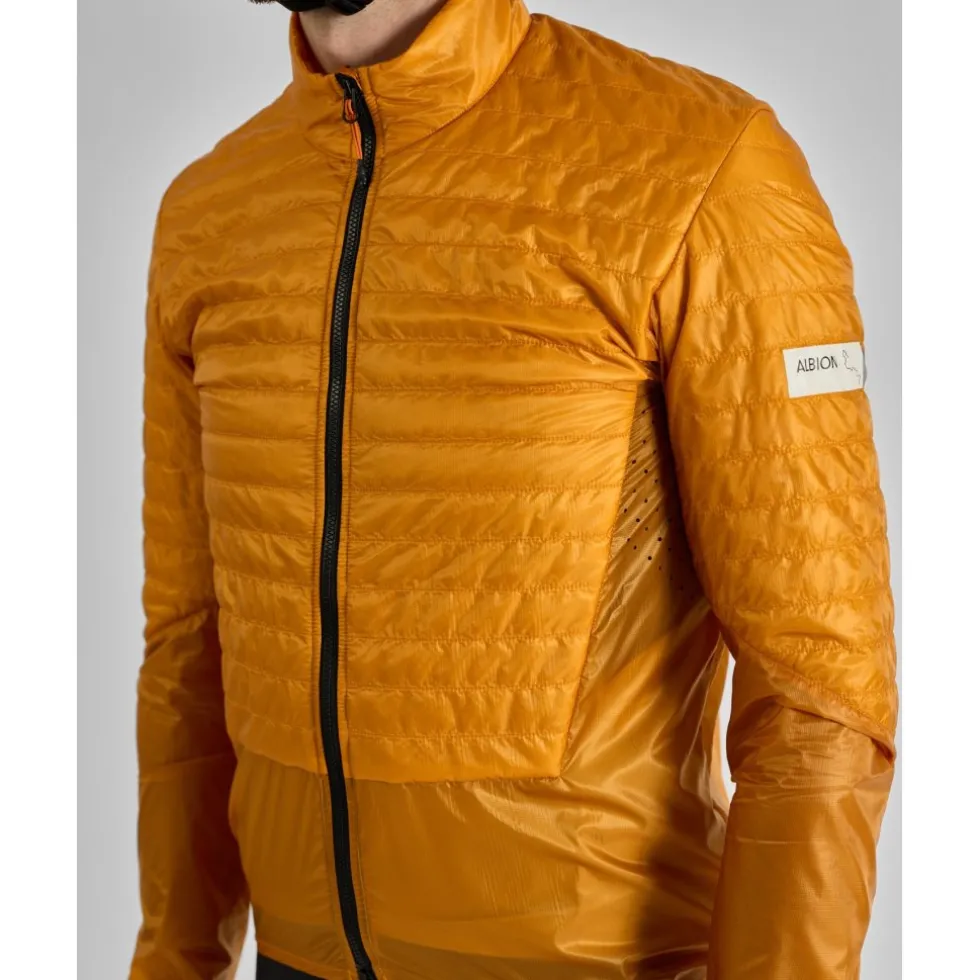 ALBION Ultralight Geïsoleerde jas voor heren - Burnt Yellow