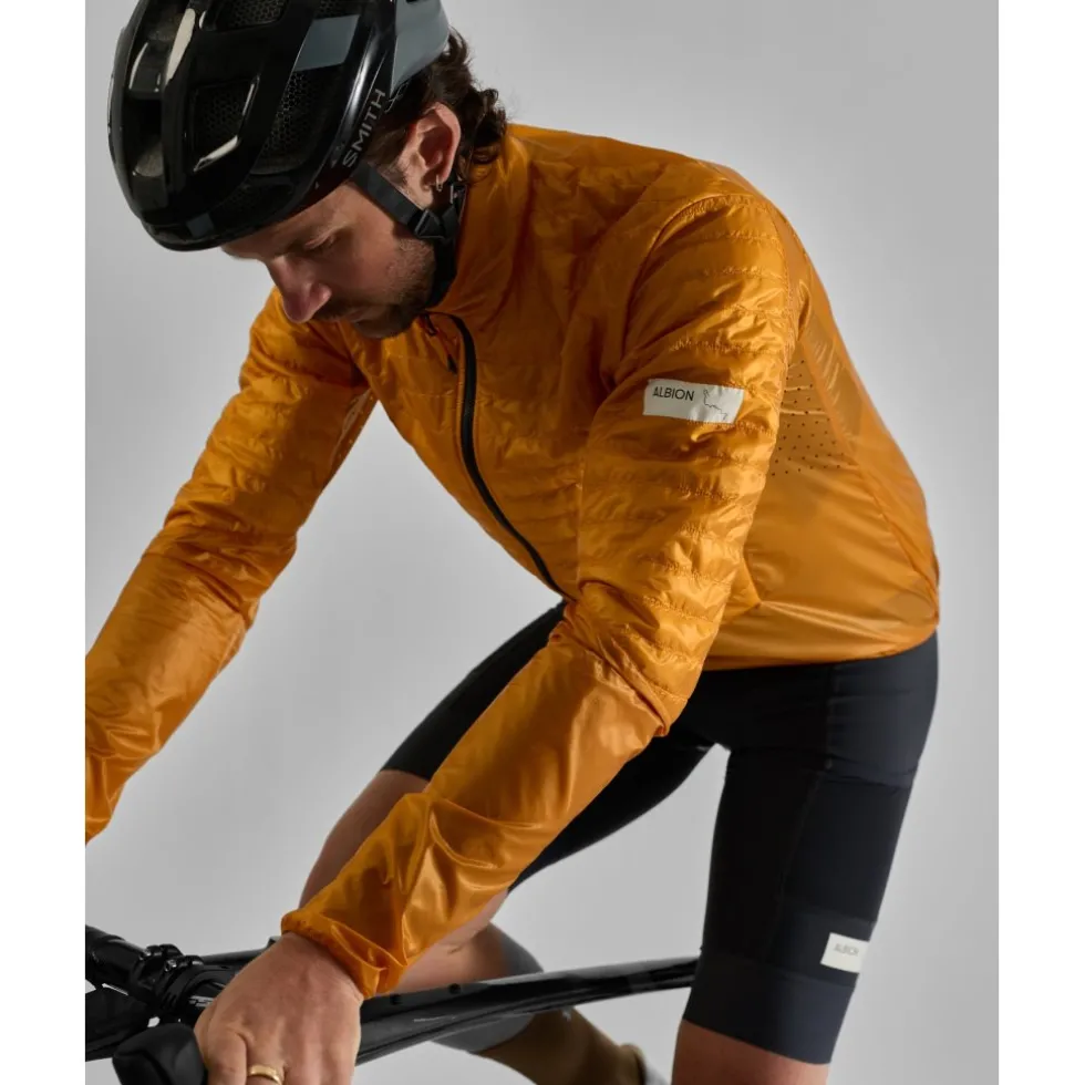 ALBION Ultralight Geïsoleerde jas voor heren - Burnt Yellow
