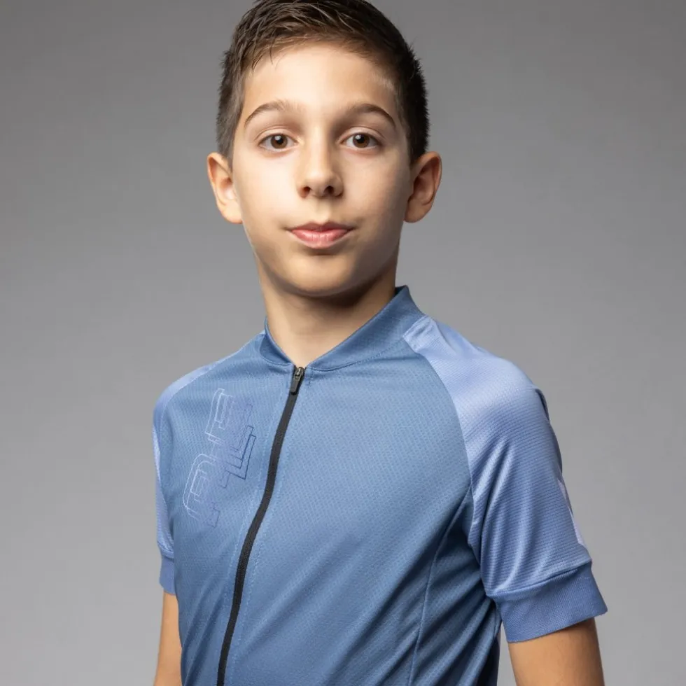Alé Follow Me Fietstrui Kinderen - steel blue