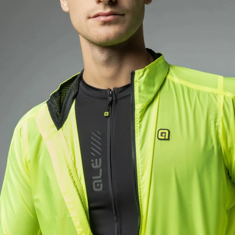 Alé Light Pack Jas Heren - fluo yellow