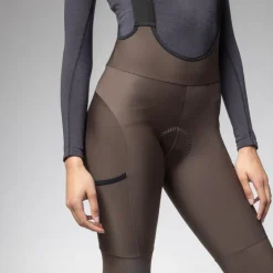 Alé OFF ROAD GRAVEL Stones Cargo 2.0 Fietsbroek met Bretels Dames - coffee