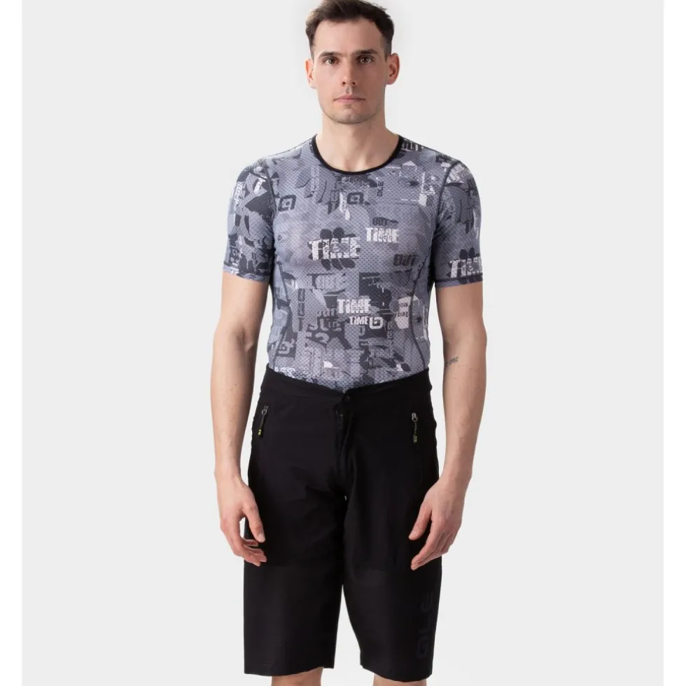 Alé OFF ROAD - MTB Rock Off Road Short Heren - black/charcoal grey