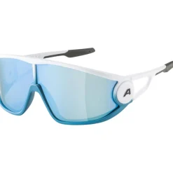 Alpine & Skibrillen < Alpina Legend Bril - white matt/mirror blue