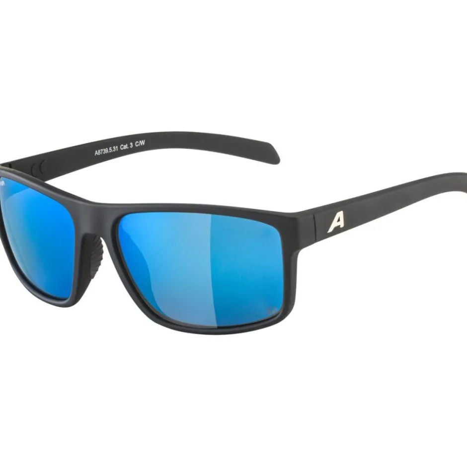 Alpine & Skibrillen < Alpina Nacan I POL Bril - black matt/mirror blue