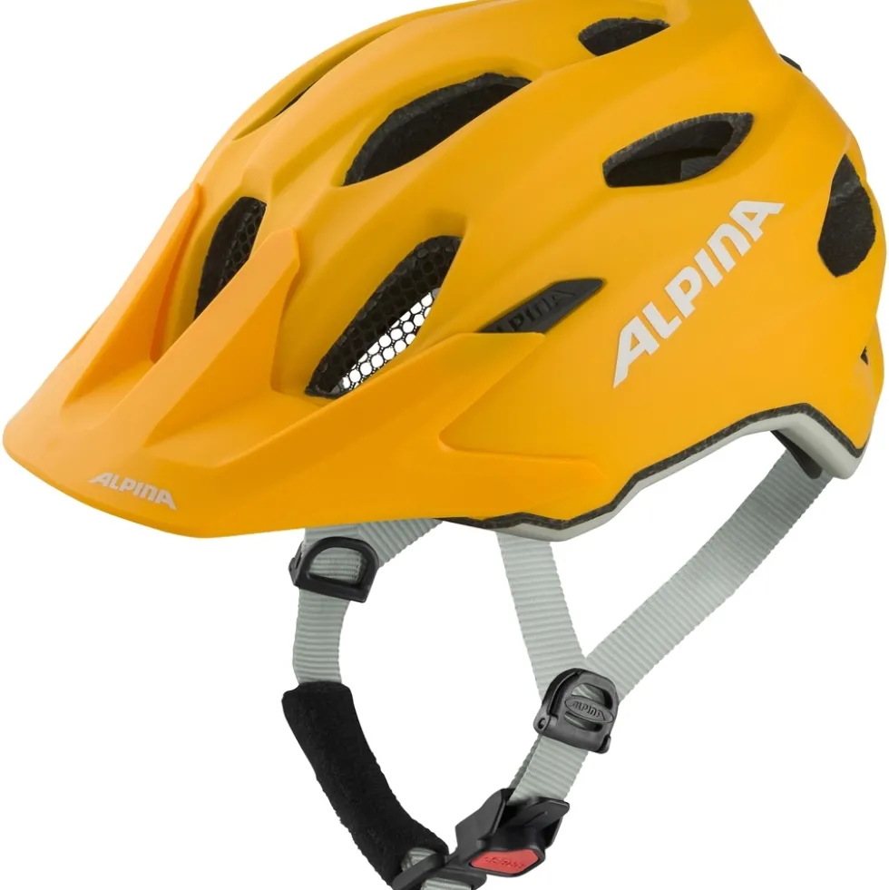 Alpina Carapax JR. Kinder-Fietshelm - burned-yellow matt