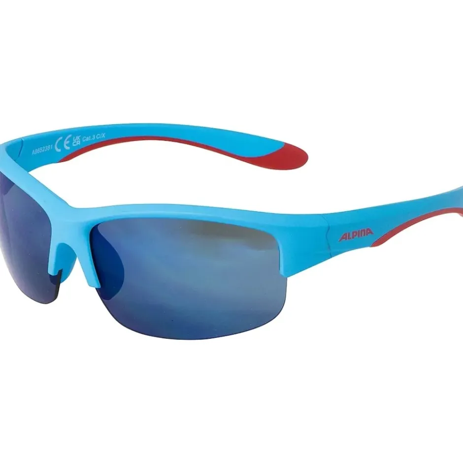 Brillen Kinderen < Alpina Flexxy Youth HR Bril Kinderen - blue-red matt/mirror red