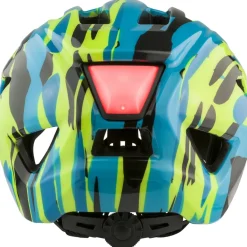 Alpina Pico Flash Kinder-Fietshelm - neon-blue green gloss