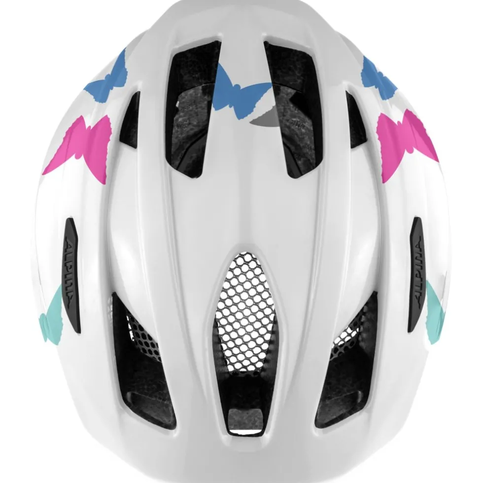 Alpina Pico Kids Bike Helmet - pearlwhite butterflies gloss