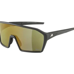 Mtb-Brillen < Alpina Ram Q-Lite Bril - black matt/Varioflex silver mirror