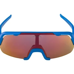 Alpina Rocket Glasses Youth - blue matt/mirror blue