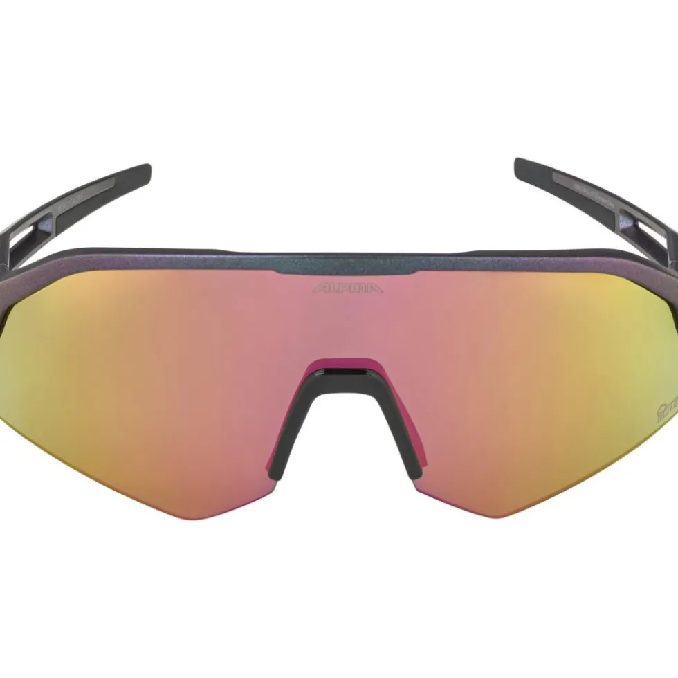 Alpina Sonic HR Q-Lite Bril - black matt-purple/mirror pink