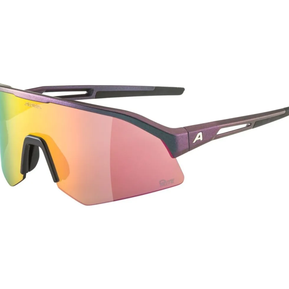 Alpina Sonic HR Q-Lite Bril - black matt-purple/mirror pink