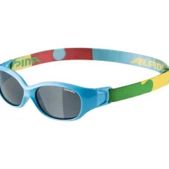 Brillen Kinderen < Alpina Sports Flexxy Glasses Kids - cyan-puzzle/CERAMIC black