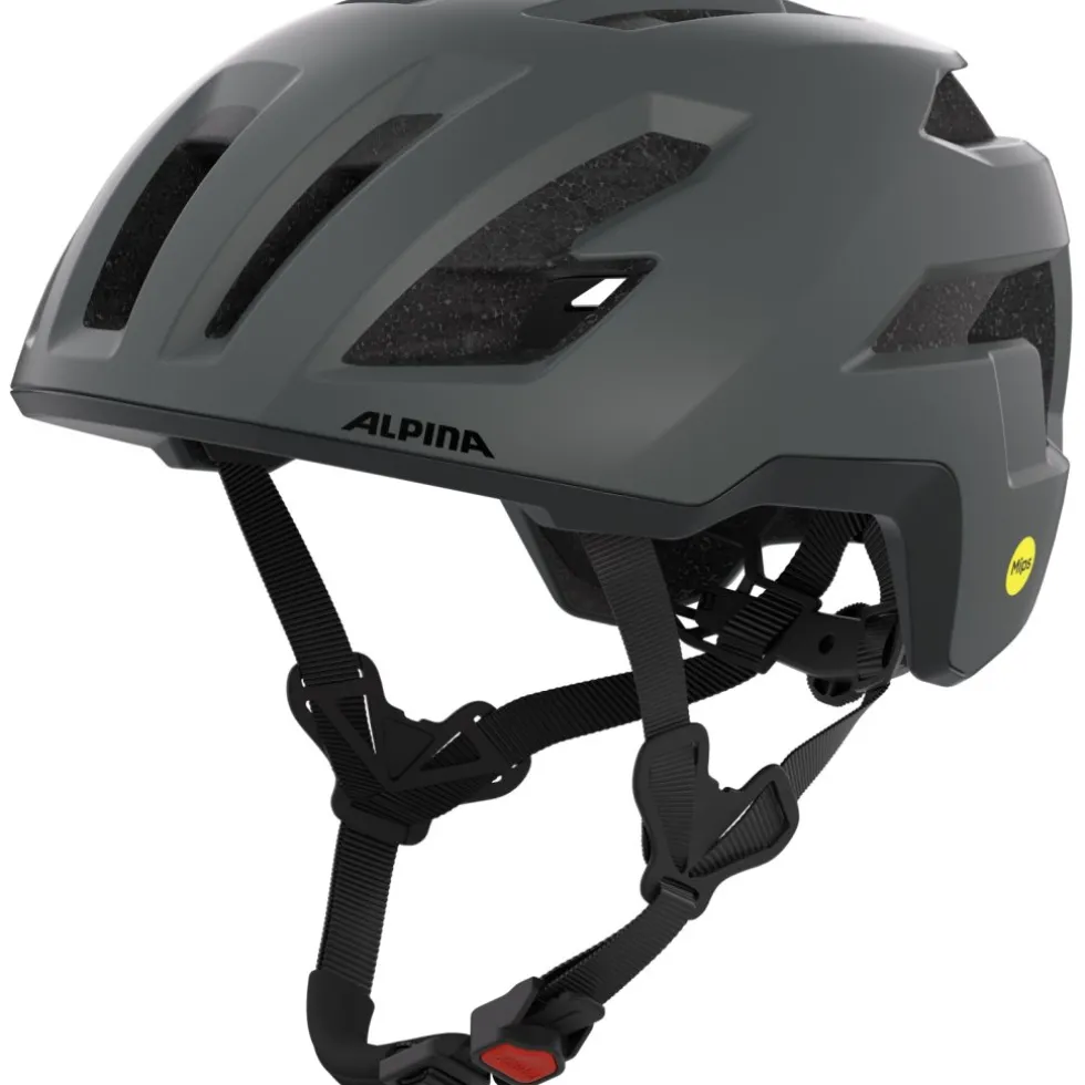 Alpina Taunus Gravel MIPS Helm - midnight-grey matt