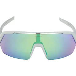 Racefietsbrillen < Alpina Turbo HR Bril - smoke-grey matt/mirror green