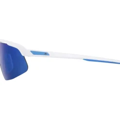 Alpina Turbo Pro Brillen voor kinderen - white matt/mirror blue