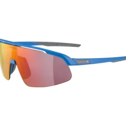 Alpina Turbo Pro Brillen voor kinderen - blue matt/mirror red