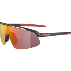 Alpina Turbo Pro Brillen voor kinderen - black matt/mirror red