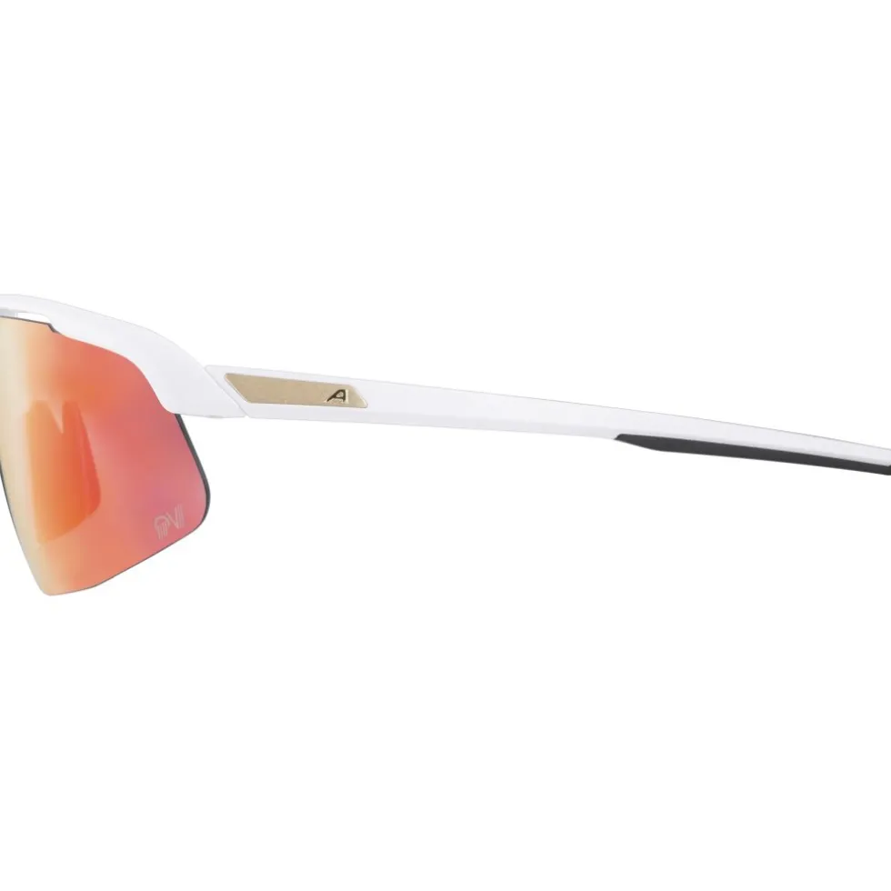 Alpina Turbo Pro S QV Bril - white matt/rainbow mirror