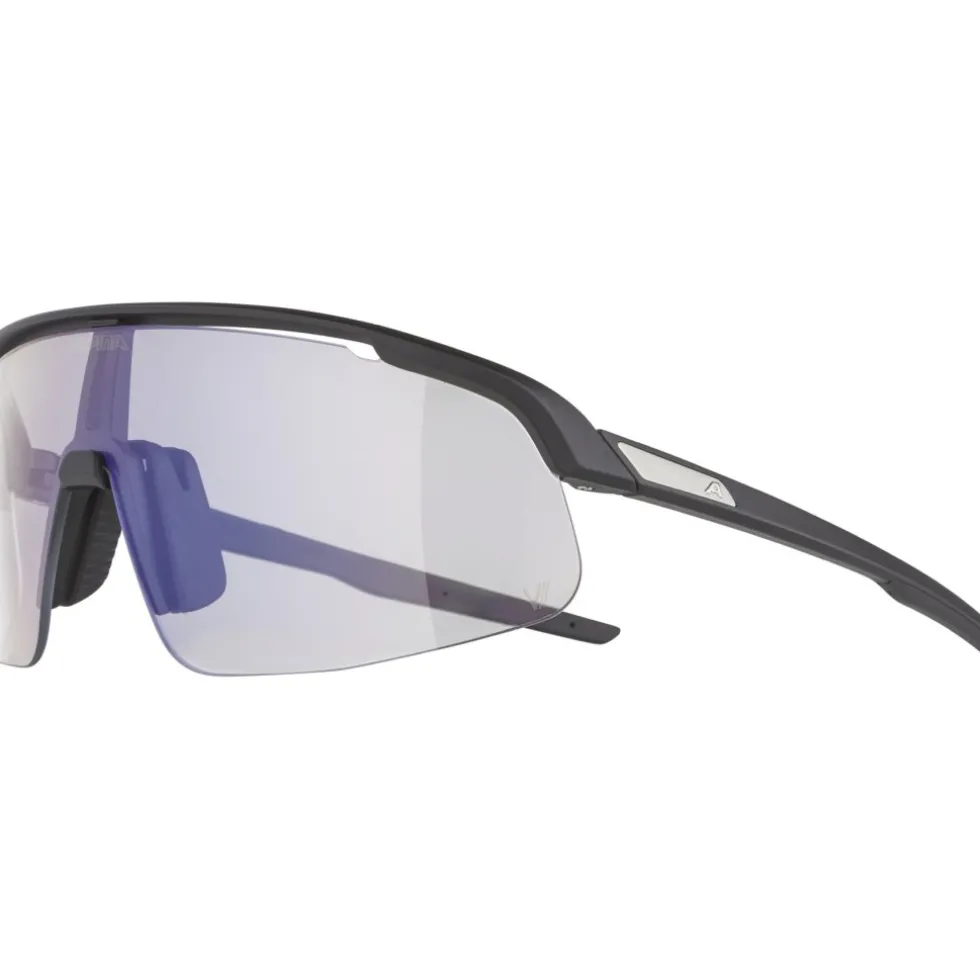 Alpina Turbo Pro S V Bril - black matt/clear to grey/flash blue