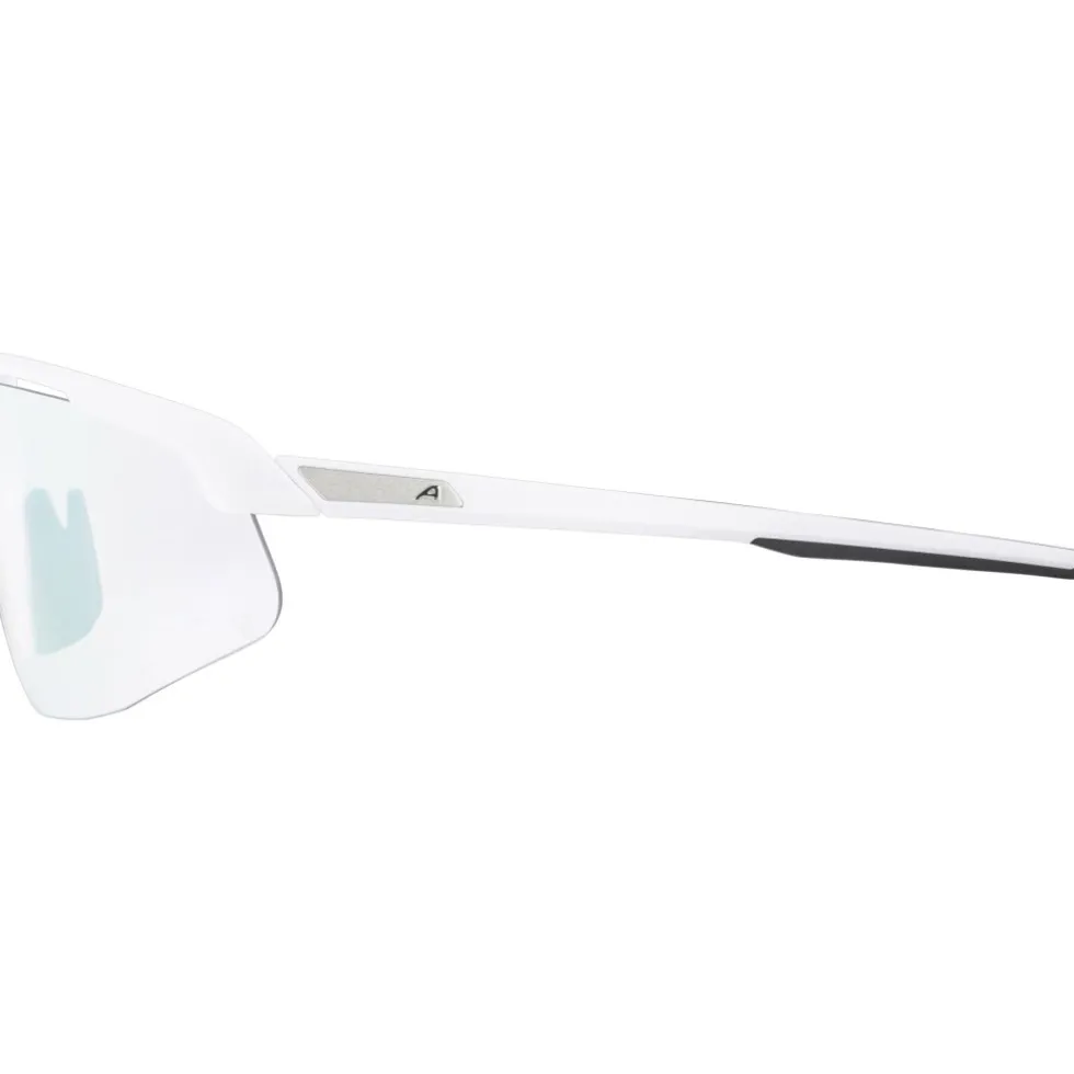 Alpina Turbo Pro V Bril - white matt/clear to grey/flash pink
