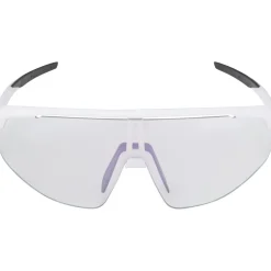 Alpina Turbo Pro V Bril - white matt/clear to grey/flash pink