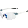 Alpina Twist Six HR V(M) Bril - white matt/Varioflex blue mirror