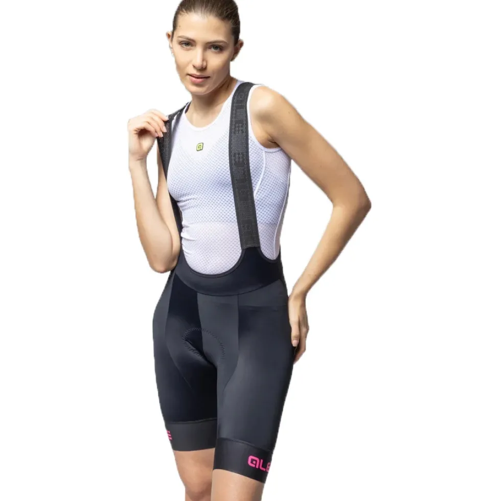 Alé PRAGMA Traguardo 2.0 Shorts met bandjes voor dames - fluo pink