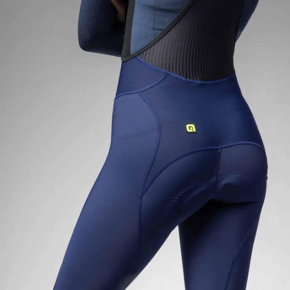 Winterbroeken < Ale Alé PRAGMA Winter Fitesbroek met bretels Dames - navy blue