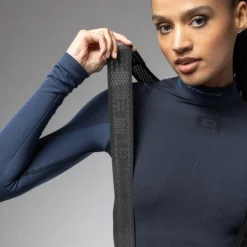 Winterbroeken < Ale Alé PRAGMA Winter Fitesbroek met bretels Dames - navy blue