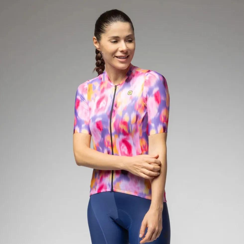 Alé PR-E Jardin 2.0 Dames shirt met korte mouwen - pink combo