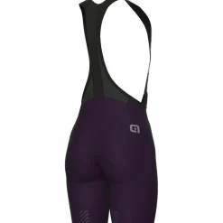 Alé PR-E Magic Colour Winter Fietsshort met Bretels Dames - blackberry purple
