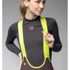 Alé PR-E Magic Colour Winter Fietsshort met Bretels Dames - brownie
