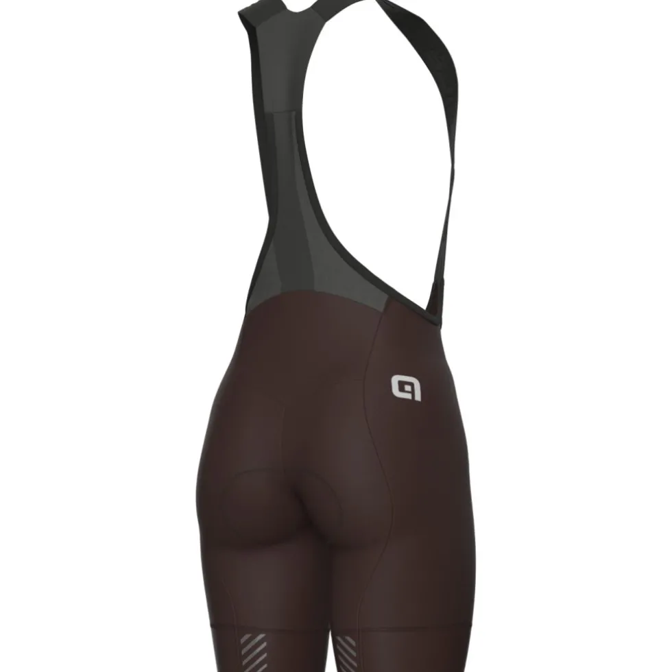 Alé PR-E Magic Colour Winter Fietsshort met Bretels Dames - brownie