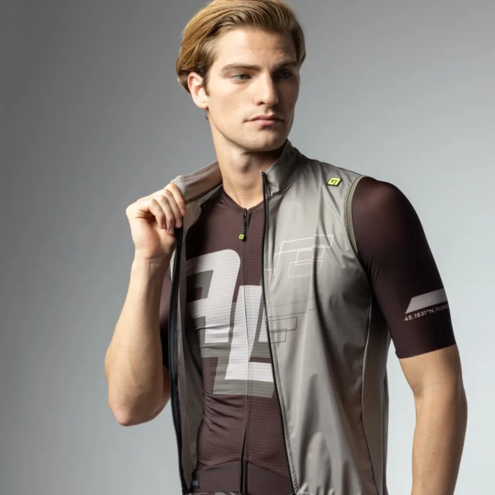 Alé PR-E Sauvage Fietsvest Heren - dove grey