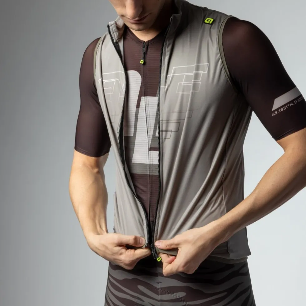 Alé PR-E Sauvage Fietsvest Heren - dove grey