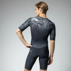 Alé R-EV1 Hive 2.0 Skinsuits met Korte Mouwen Heren - grijs