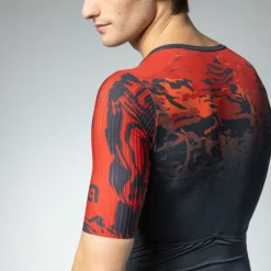 Alé R-EV1 Hive 2.0 Skinsuits met Korte Mouwen Heren - rood